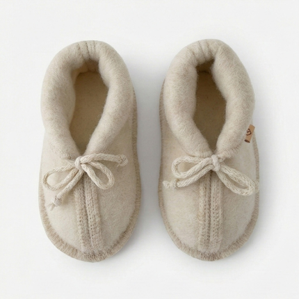 Buciki dziecięce wełniane Sierra - beige / Zaffiro