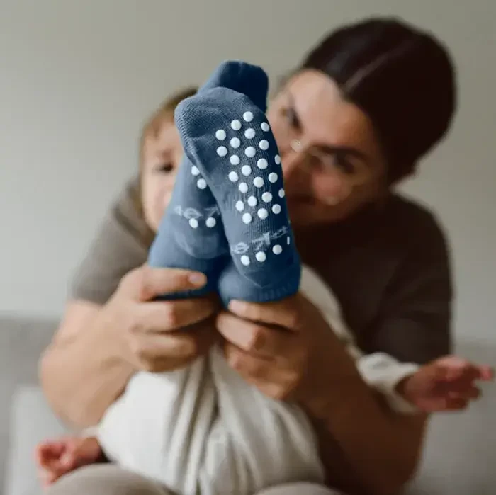 Skarpetki z antypoślizgiem Stay-on-Socks Antislip, Blue Heaven / KipKep
