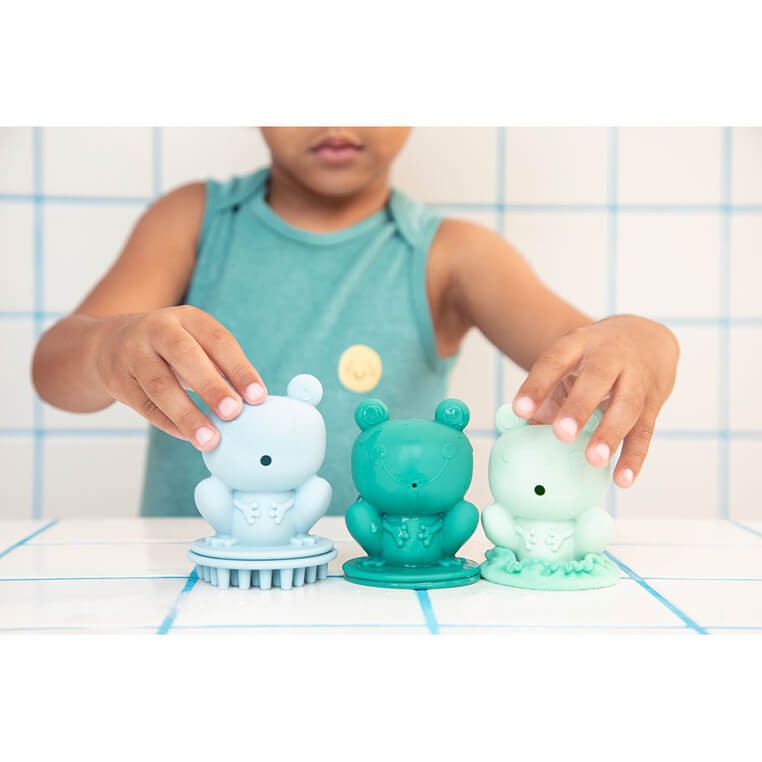 Sensoryczne zabawki do kąpieli - Żabki / Lilliputiens