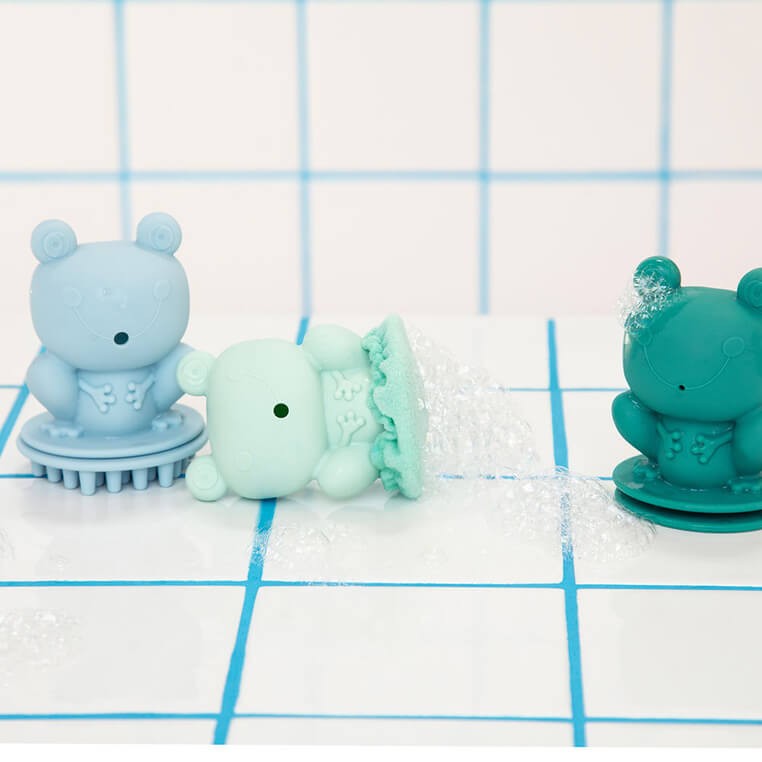 Sensoryczne zabawki do kąpieli - Żabki / Lilliputiens