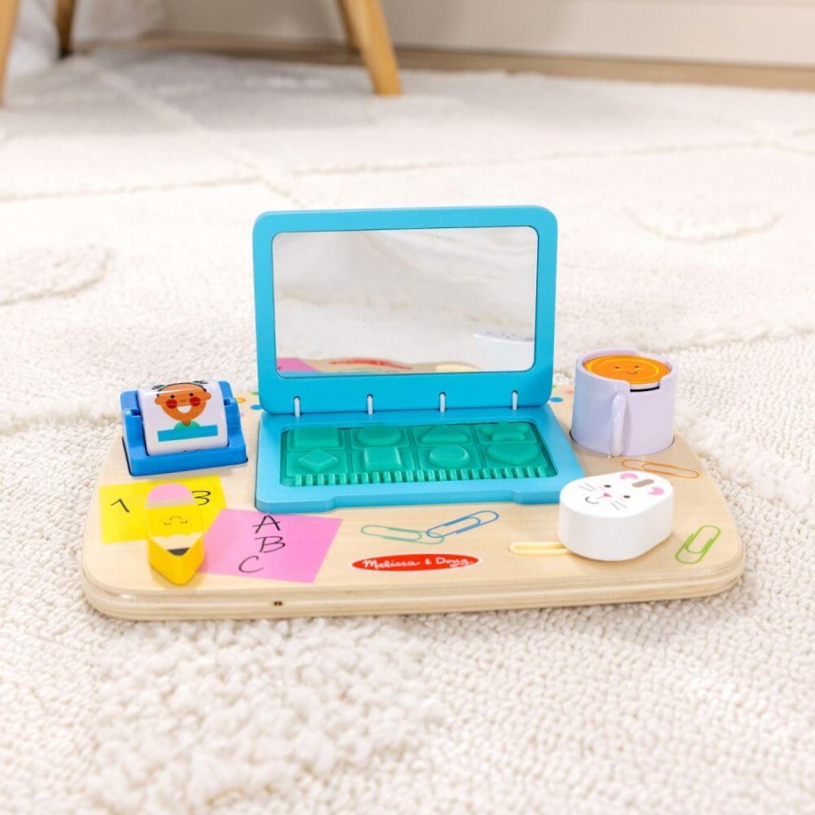 Drewniany laptop edukacyjny dla najmłodszych / Melissa & Doug
