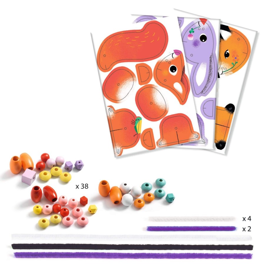 Zestaw artystyczny nawlekanie - ZWIERZĄTKA / Djeco