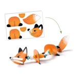 Zestaw artystyczny nawlekanie - ZWIERZĄTKA / Djeco