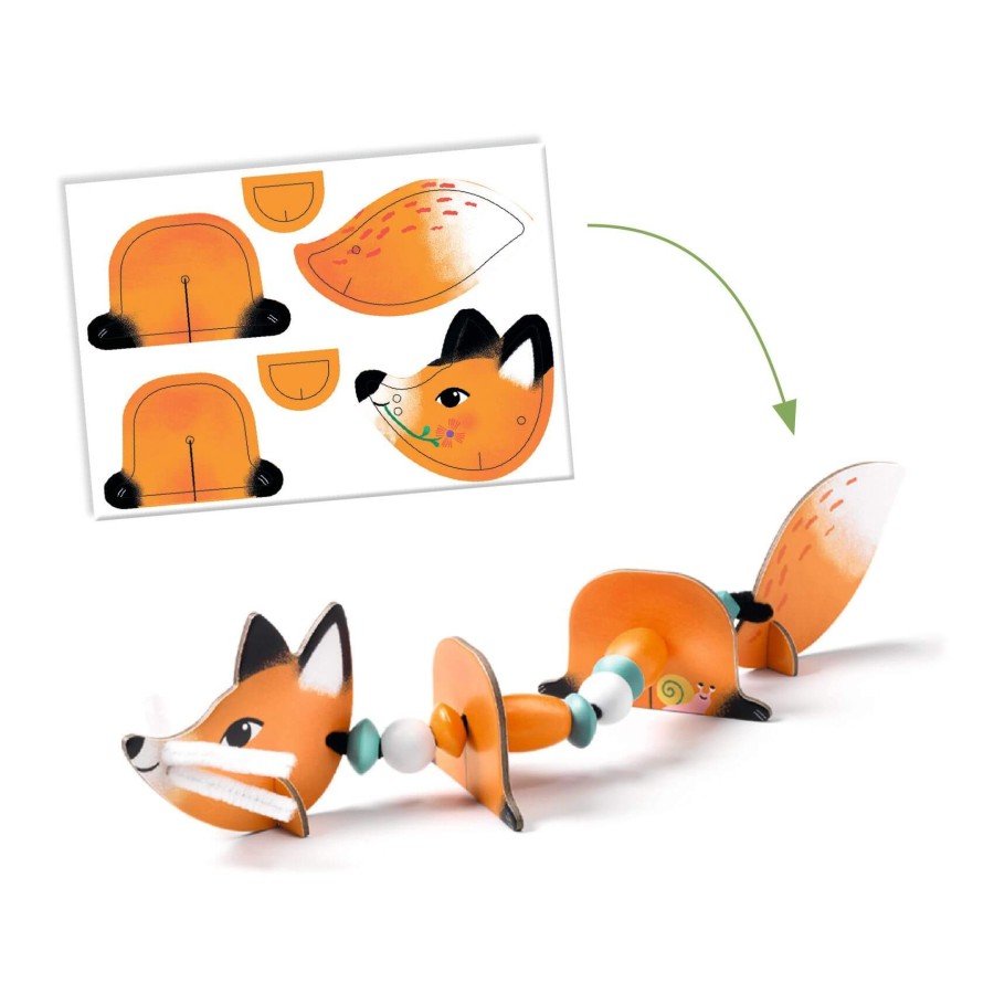 Zestaw artystyczny nawlekanie - ZWIERZĄTKA / Djeco