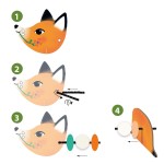 Zestaw artystyczny nawlekanie - ZWIERZĄTKA / Djeco