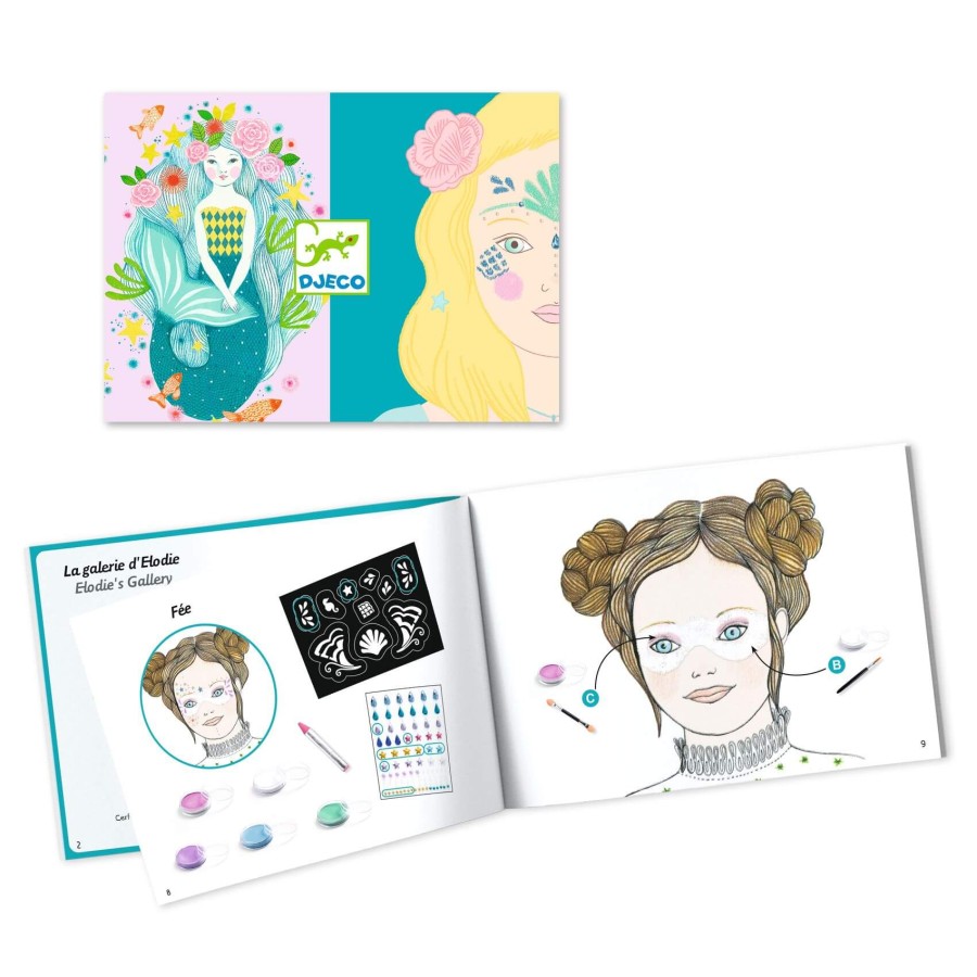 Farby do malow.twarzy z akcesoriami SYRENY / Djeco