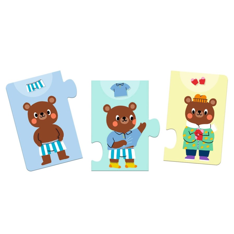 Puzzle 10 elem. UBIERANKI MISIA TEDDY'EGO / Djeco
