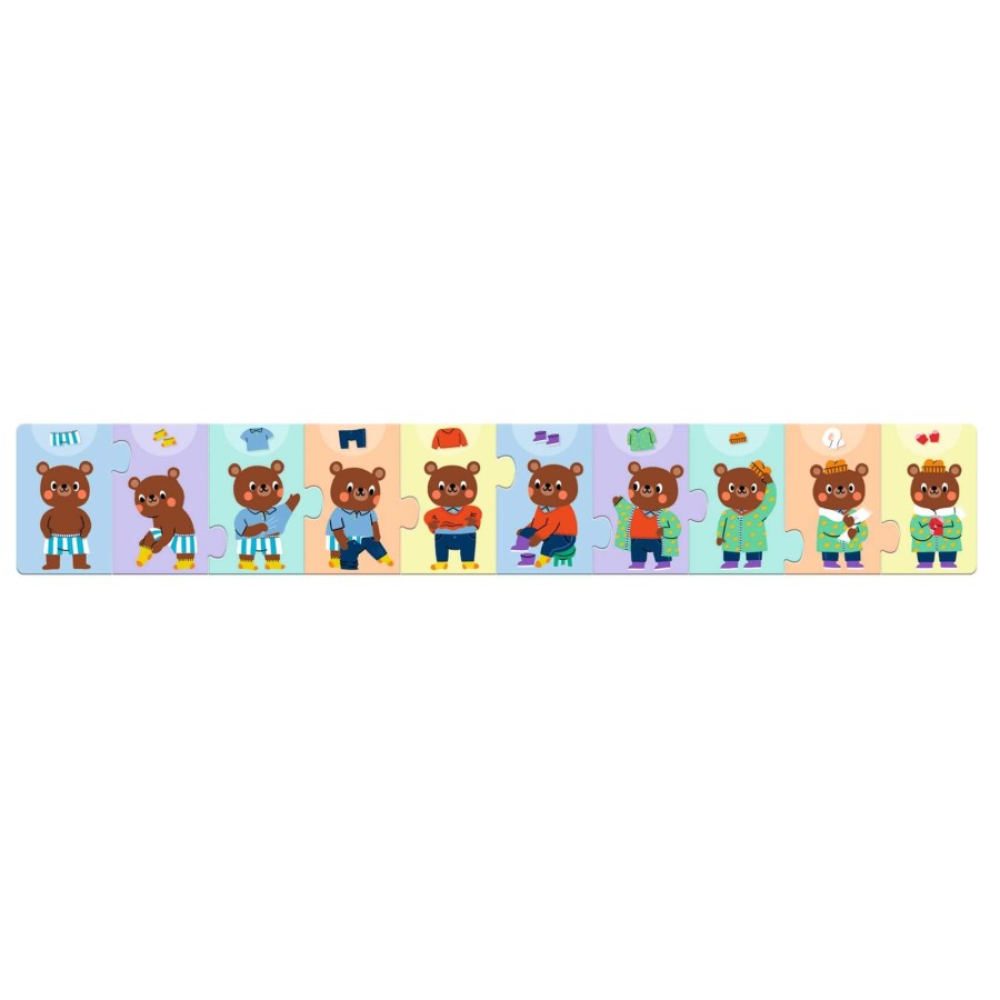 Puzzle 10 elem. UBIERANKI MISIA TEDDY'EGO / Djeco