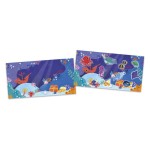 Zestaw kreatywny Grube naklejki wielorazowe My arts & crafts Ocean 18m+ / Janod