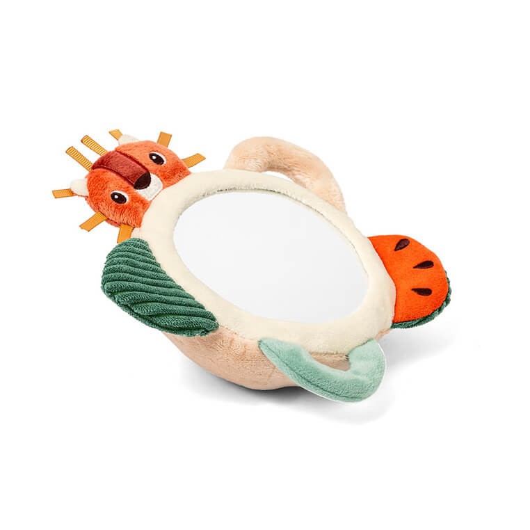 Aktywizujące wielofunkcyjne lusterko sensoryczne z uchwytami Lew Jack 3m+ / Lilliputiens