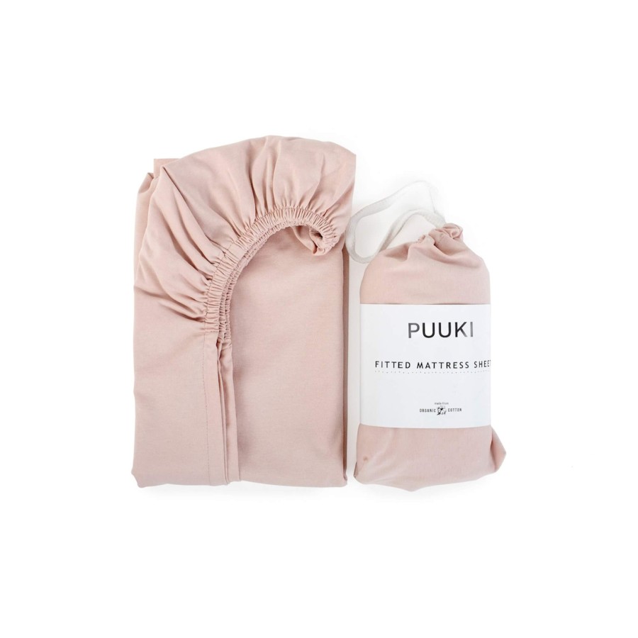 Prześcieradło dziecięce PUDROWY RÓŻ / Puuki
