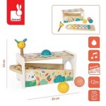 Drewniane cymbałki z kulodromem Pure / Janod