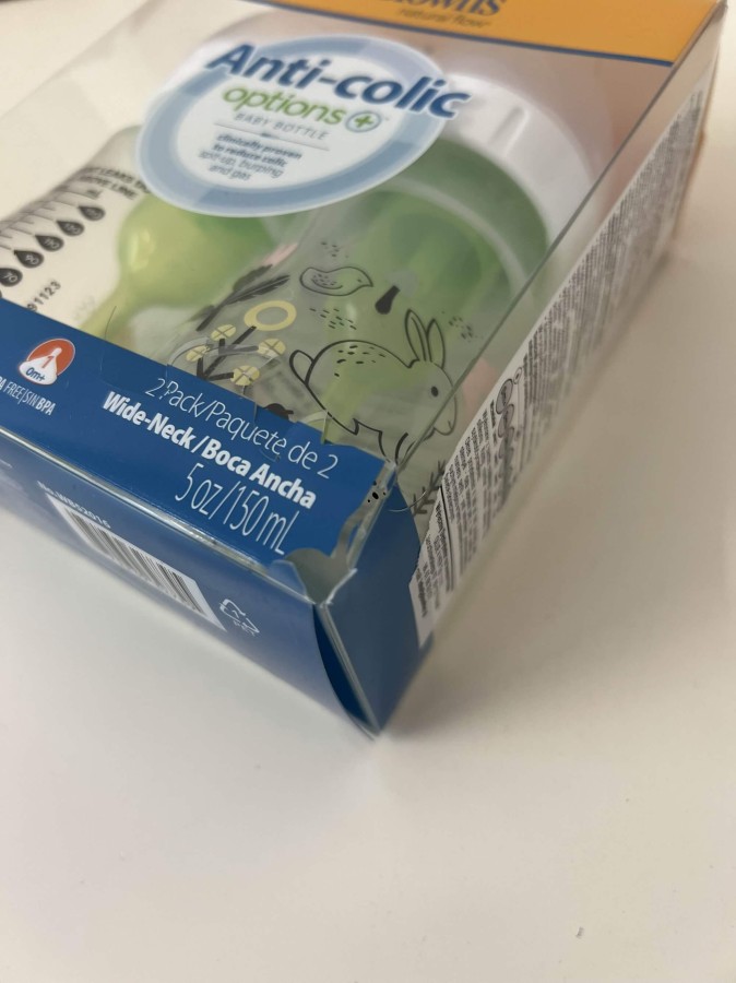 USZKODZONE OPAKOWANIE: 2 szt. butelek do karmienia niemowląt 150 ml, szeroka szyjka - las  /  Dr Brown's