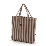 Torba Shopper Bag Ortalion HYGGE - STRIPES BROWN / La Milou