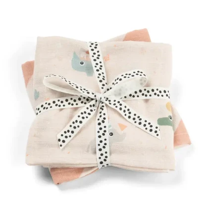 Pieluszki bawełniane 65x65cm Celebration Powder, 2 szt. / Done by Deer