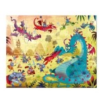 Puzzle w walizce Smoki 54 elementy 5+ / Janod