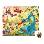 Puzzle w walizce Smoki 54 elementy 5+ / Janod