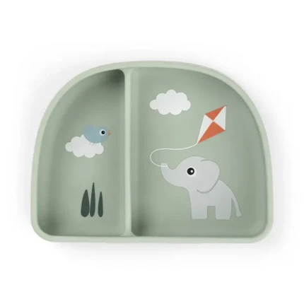 Talerzyk na przekąski z przyssawką Playground Green / Done by Deer