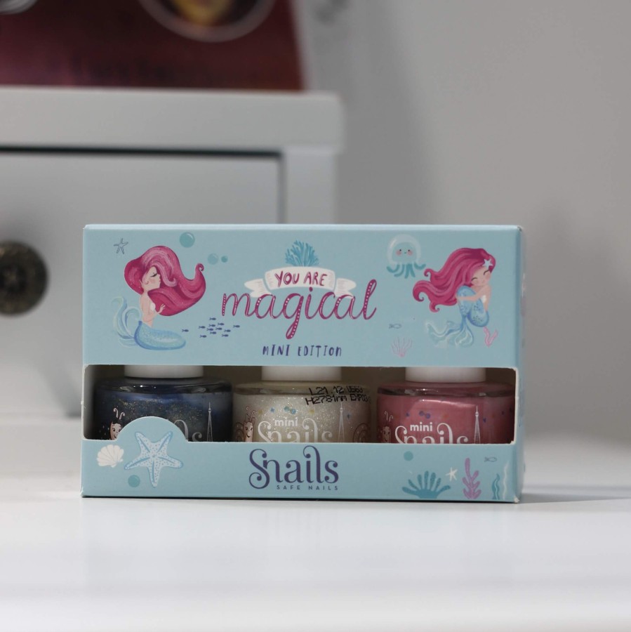 Zestaw 3 lakierów do paznokci dla dzieci Snails Mini - Mermaid, Edycja Specjalna / Snails