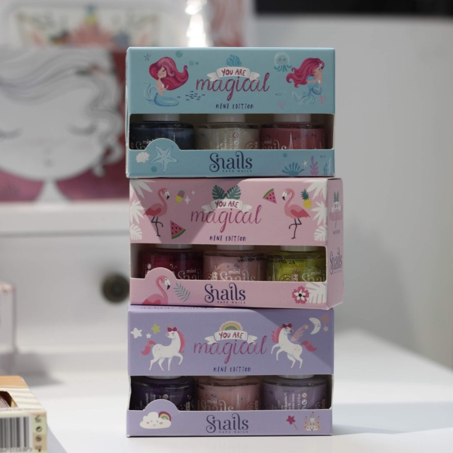 Zestaw 3 lakierów do paznokci dla dzieci Snails Mini - Mermaid, Edycja Specjalna / Snails