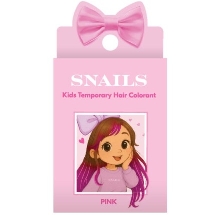 Zmywalna kreda do włosów - Pink / Snails