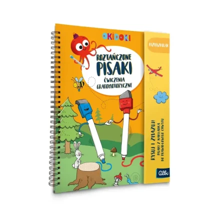 Zeszyt z zadaniami OKIDOKI Roztańczone pisaki 4+ / Albi