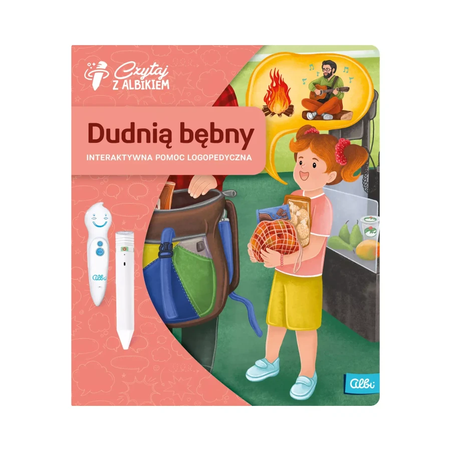 Książka Dudnią bębny. Interaktywna pomoc logopedyczna 3+ / Czytaj z Albikiem