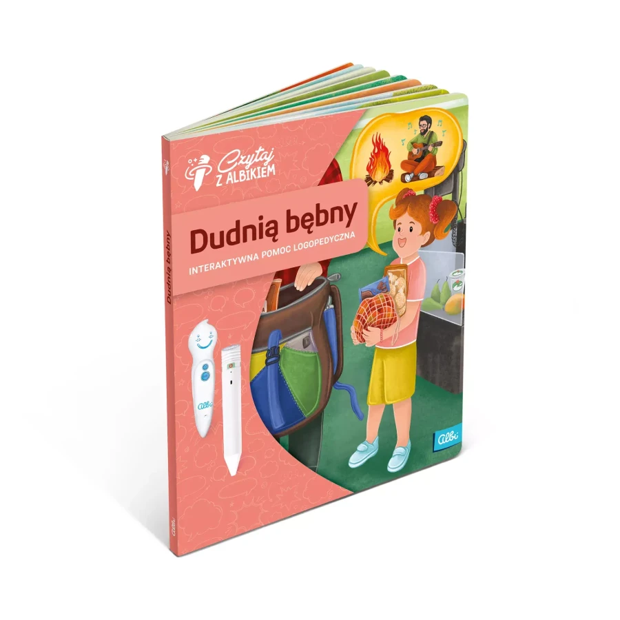 Książka Dudnią bębny. Interaktywna pomoc logopedyczna 3+ / Czytaj z Albikiem