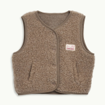 Dziecięca kamizelka merino - hazelnut / Happymess