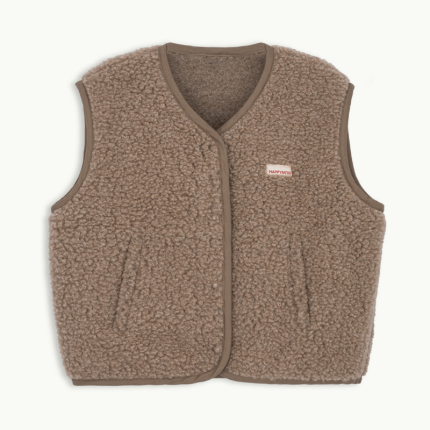 Kamizelka merino dla dorosłych - hazelnut / Happymess