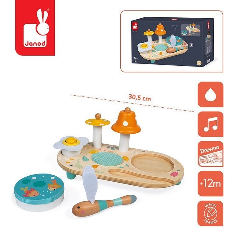 Drewniany muzyczny ministolik Pure / Janod