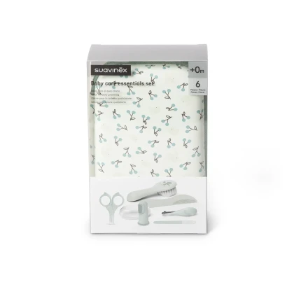 Zestaw do manicure dla niemowląt Birdies - miętowy / Suavinex