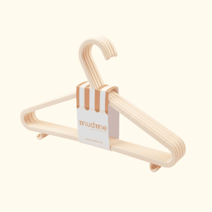 Wieszaki 8szt. - Cream / Mudme