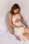 Poduszka ciążowa uniwersalna NEST - czekolada / Puuki