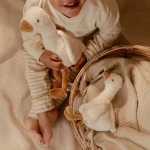 Przytulanka gąska 25 cm Newborn Naturals / Little Dutch