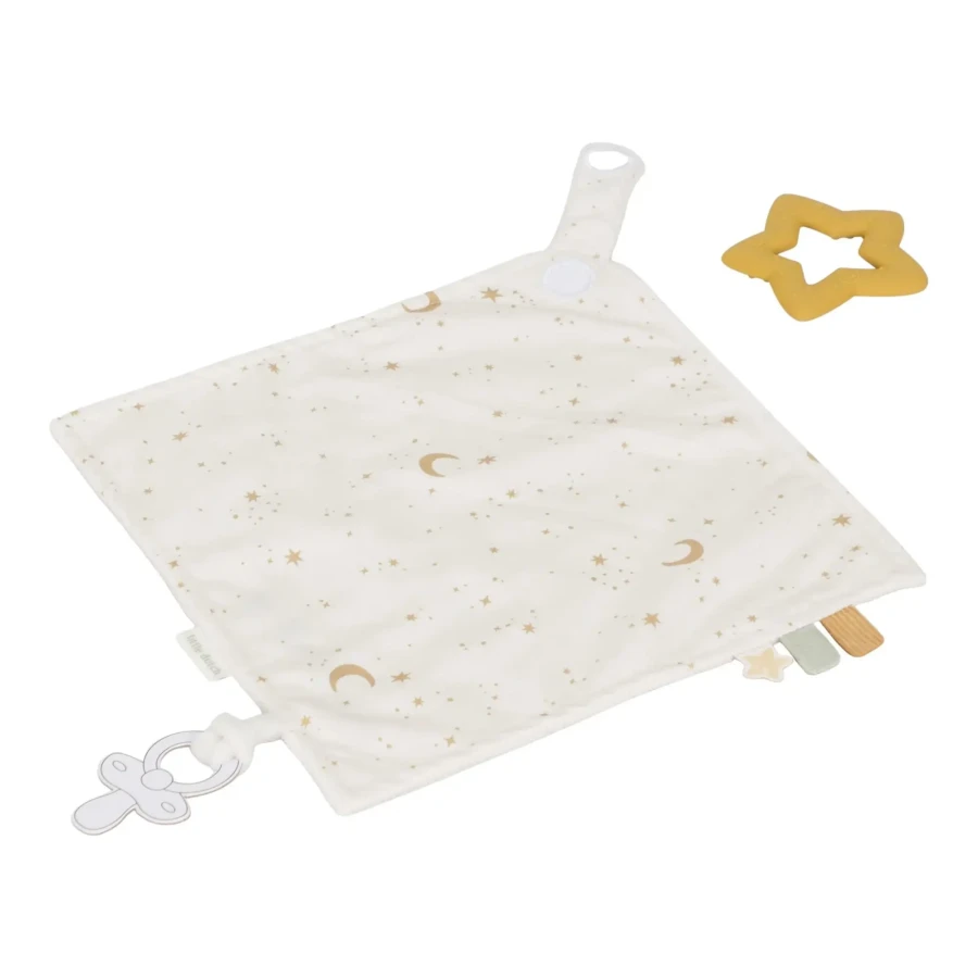 Przytulaczek z zawieszką do smoczka Newborn Naturals / Little Dutch