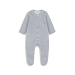 Pajacyk welurowy GREY / Pink no more