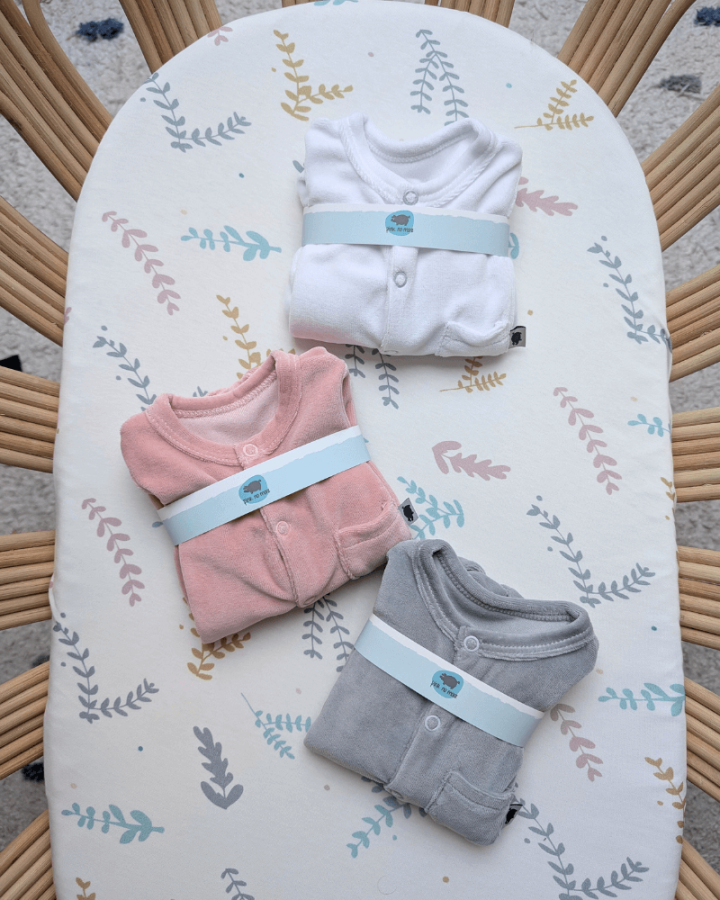 Pajacyk welurowy WHITE / Pink no more