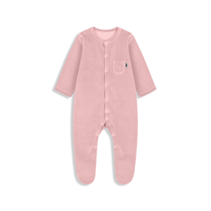 Pajacyk welurowy PINK / Pink no more