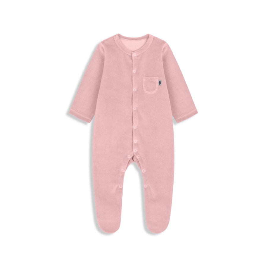 Pajacyk welurowy PINK / Pink no more