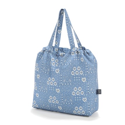 Shopper Bag z kieszonką BANDANA DENIM / La Millou