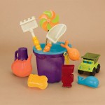 B. Ready Beach Bag – torba z akcesoriami do piasku - pomarańczowa / B.Toys