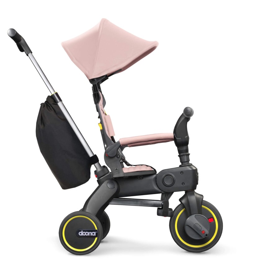 Składany rowerek trójkołowy Liki S3 - Blush Pink / Doona