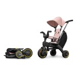 Składany rowerek trójkołowy Liki S3 - Blush Pink / Doona