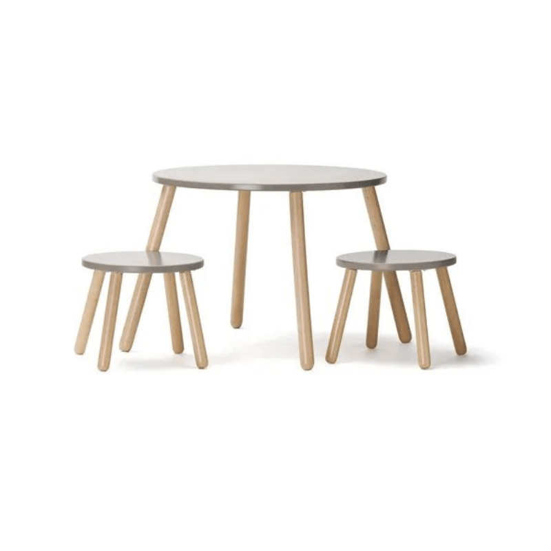 Zestaw mebli stół + krzesełka KID'S BASE - Brąz / Kid's Concpet