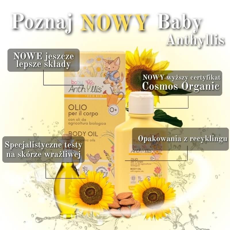 Bio Oliwka, olejek do ciała z olejami z rolnictwa ekologicznego, Certyfikowany, 100 ml / Baby Anthyllis