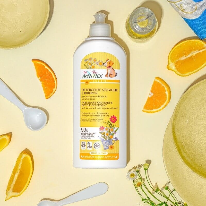 Płyn do ręcznego mycia naczyń i butelek dziecięcych z organicznej oliwy z oliwek, 500 ml / Baby Anthyllis