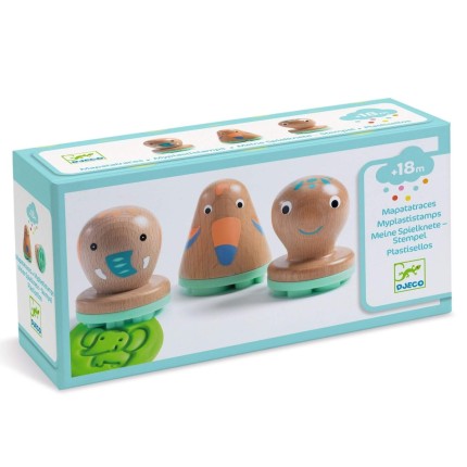 Zestaw 3 foremek, stempelków do masy plastycznej ZWIERZĘTA  / Djeco