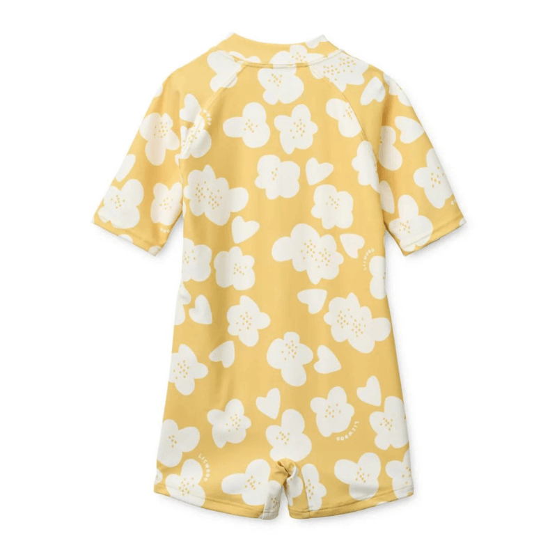 Kombinezon kąpielowy Max - flower, lemon yellow / Liewood