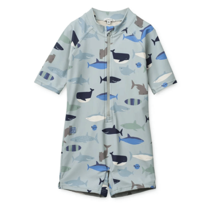 Kombinezon kąpielowy Max - shark, dove blue / Liewood